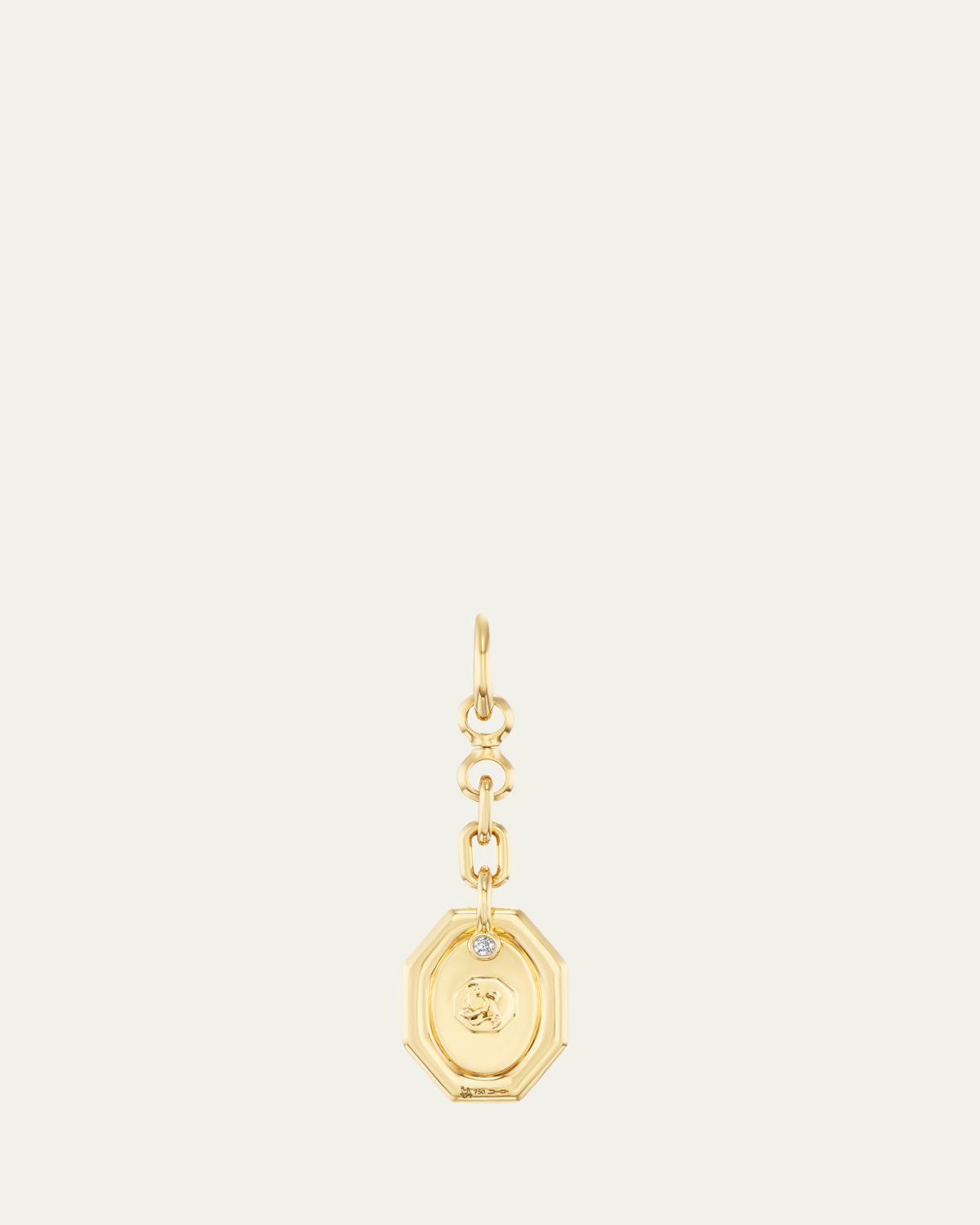 Uniform Object 18K Diamond Carriage Plate Pendant | Thumbnail 3