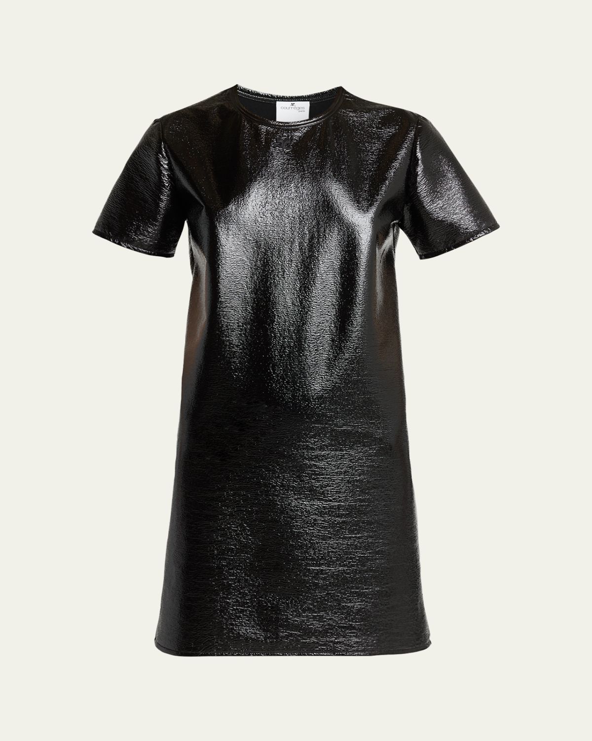 Courreges Shiny Vinyl Short-Sleeve Mini Dress | Thumbnail 6 Courreges Shiny Vinyl Short-Sleeve Mini Dress | Thumbnail 6