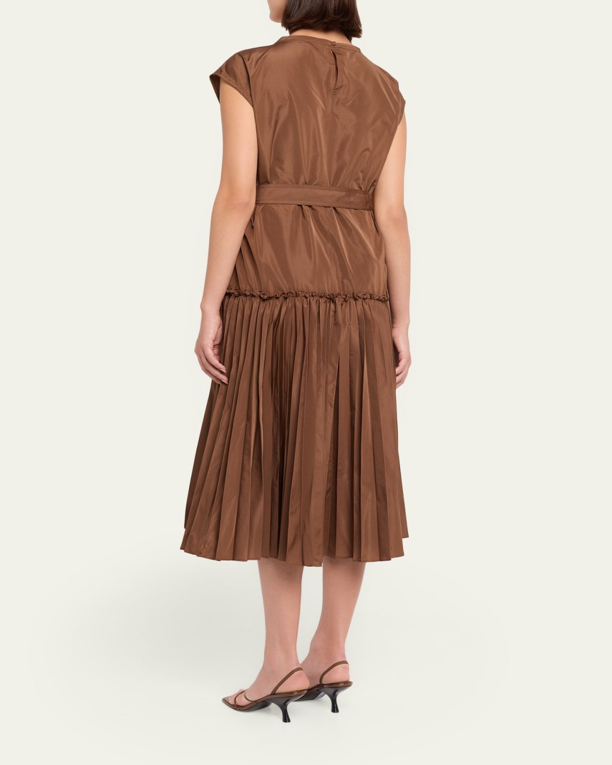 Kobi Halperin Logan Pleated Drop-Waist Midi Dress | Thumbnail 3 Kobi Halperin Logan Pleated Drop-Waist Midi Dress | Thumbnail 3