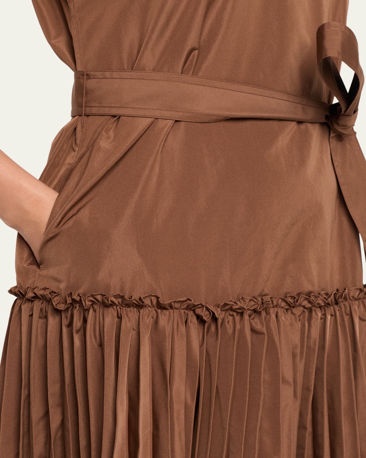 Kobi Halperin Logan Pleated Drop-Waist Midi Dress | Thumbnail 5 Kobi Halperin Logan Pleated Drop-Waist Midi Dress | Thumbnail 5