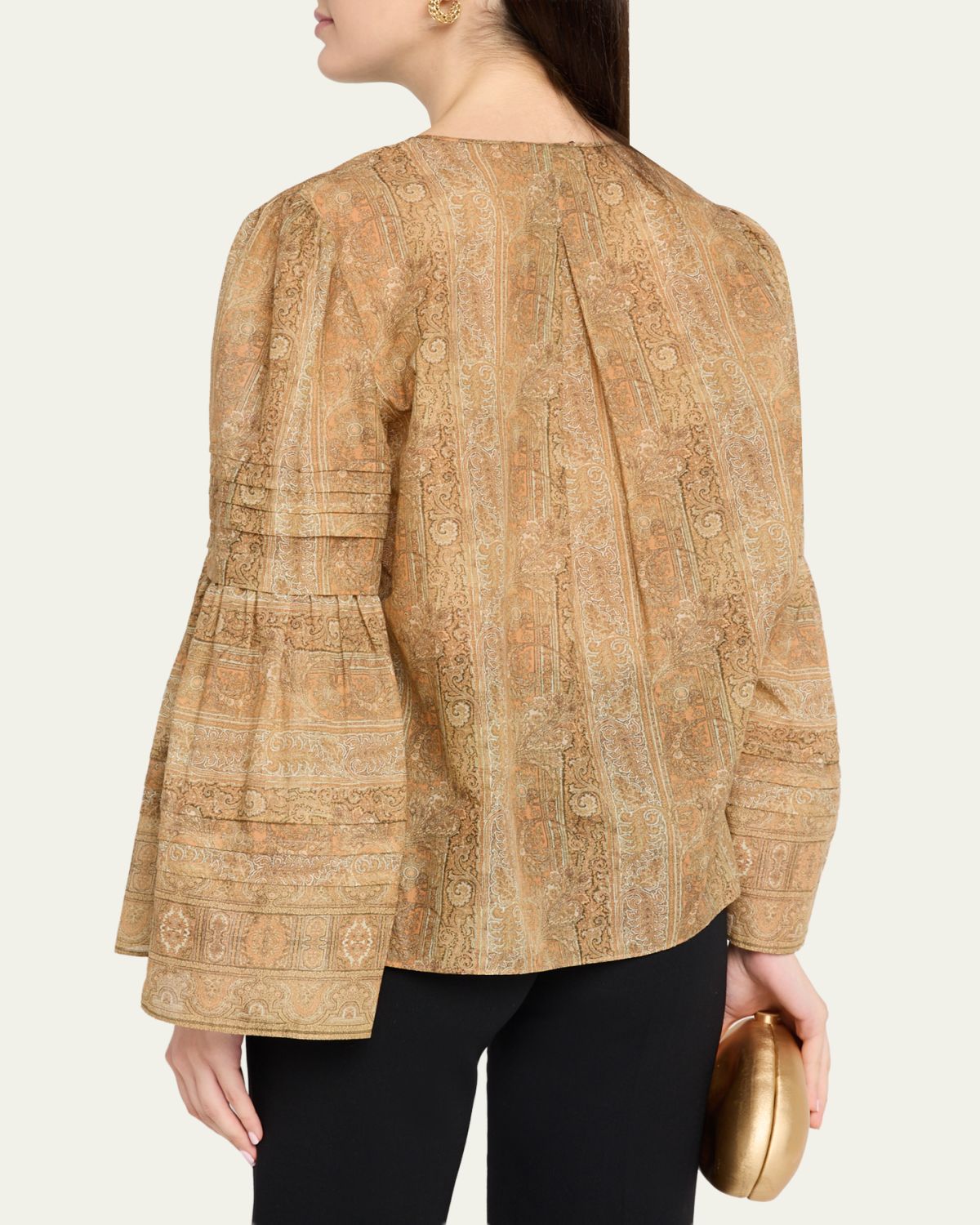 Kobi Halperin Joey Floral Flare-Sleeve Blouse | Thumbnail 3