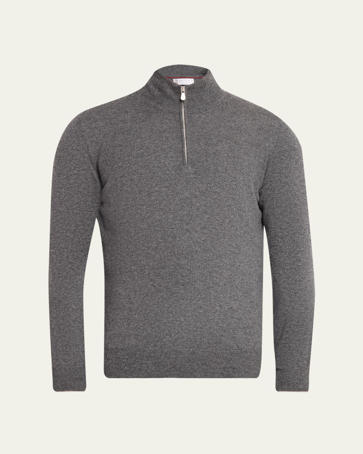 Brunello Cucinelli Men's Cashmere Quarter-Zip Sweater