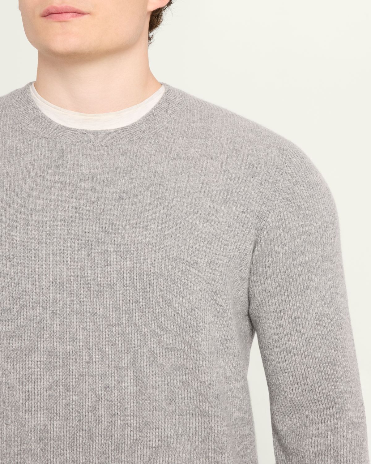 Brunello Cucinelli Men's Crewneck English Rib Cashmere Sweater | Thumbnail 20 Brunello Cucinelli Men's Crewneck English Rib Cashmere Sweater | Thumbnail 20