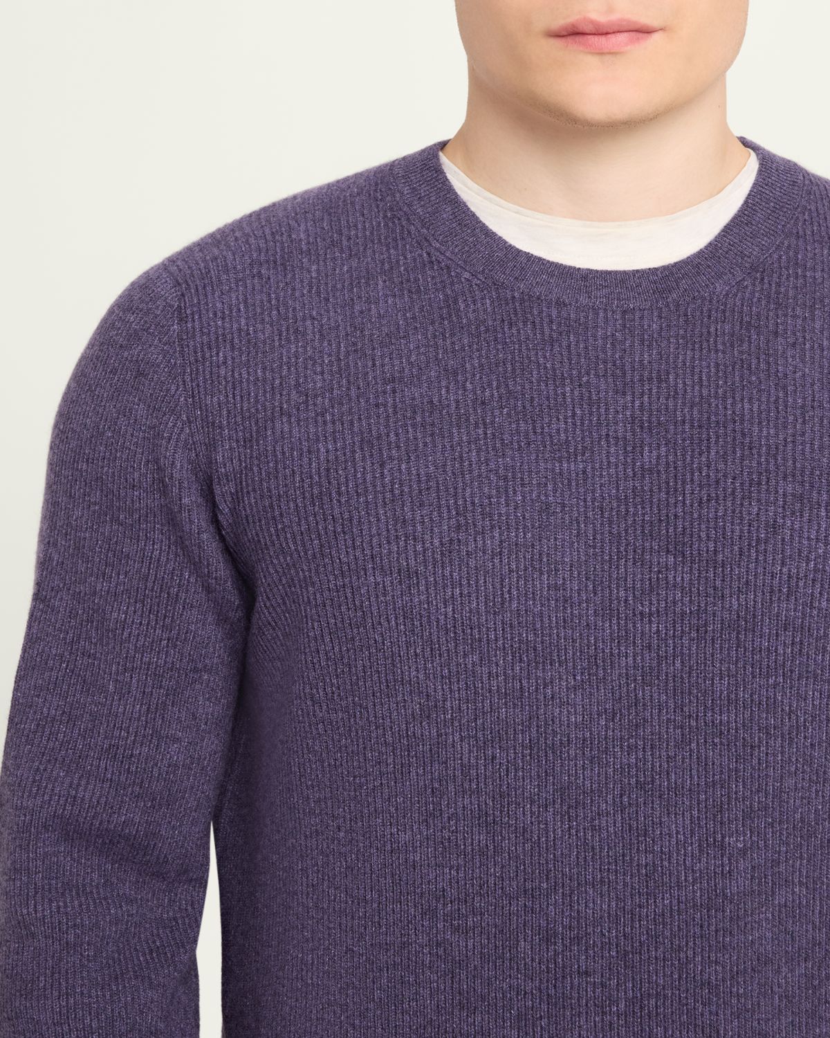 Brunello Cucinelli Men's Crewneck English Rib Cashmere Sweater | Thumbnail 15 Brunello Cucinelli Men's Crewneck English Rib Cashmere Sweater | Thumbnail 15