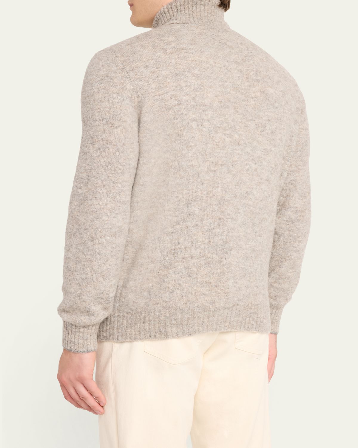 Brunello Cucinelli Men's Alpaca Blend Turtleneck Sweater | Thumbnail 3 Brunello Cucinelli Men's Alpaca Blend Turtleneck Sweater | Thumbnail 3