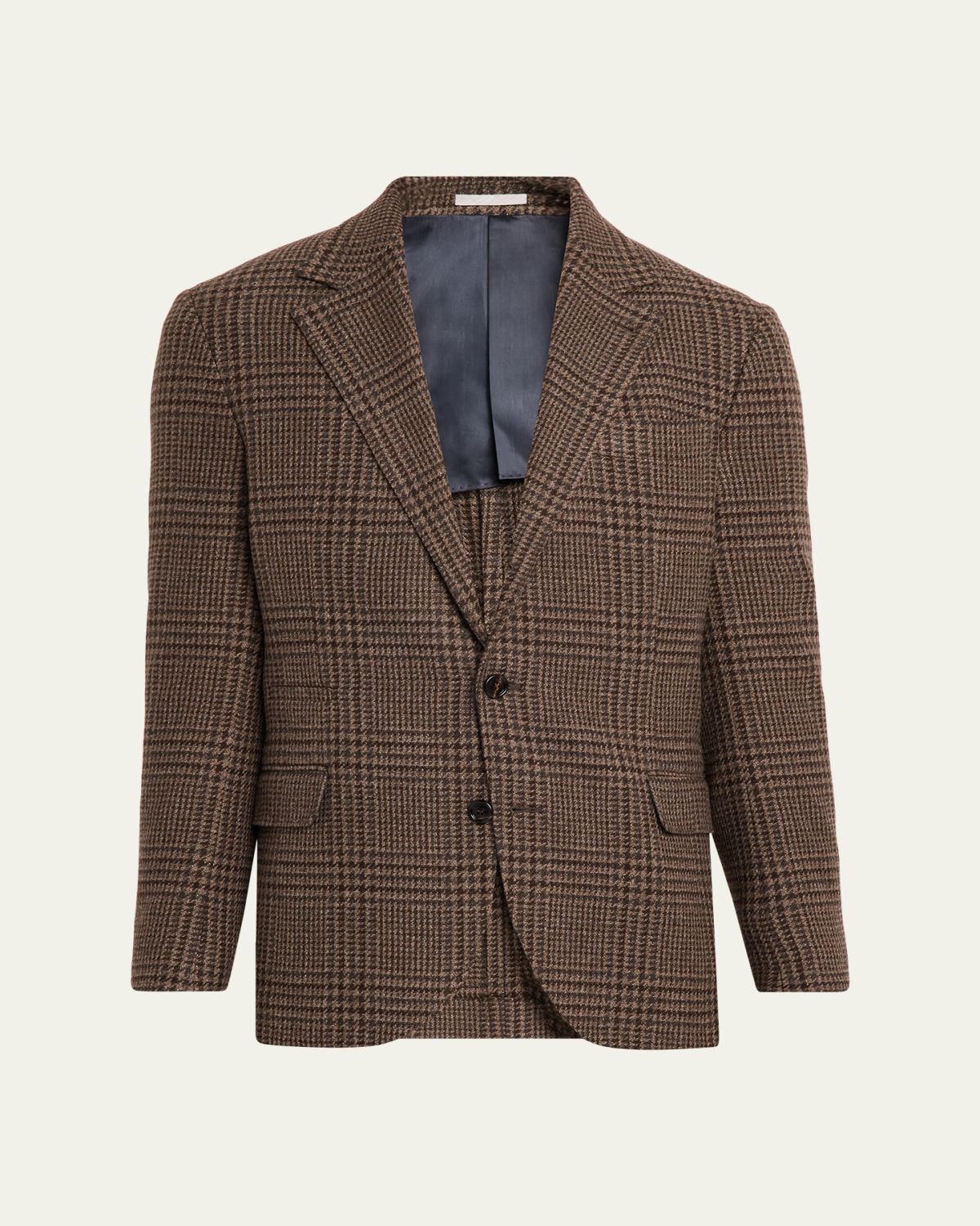 Brunello Cucinelli Men's Cashmere Houndstooth Check Single-Breasted Sport Coat | Thumbnail 11 Brunello Cucinelli Men's Cashmere Houndstooth Check Single-Breasted Sport Coat | Thumbnail 11