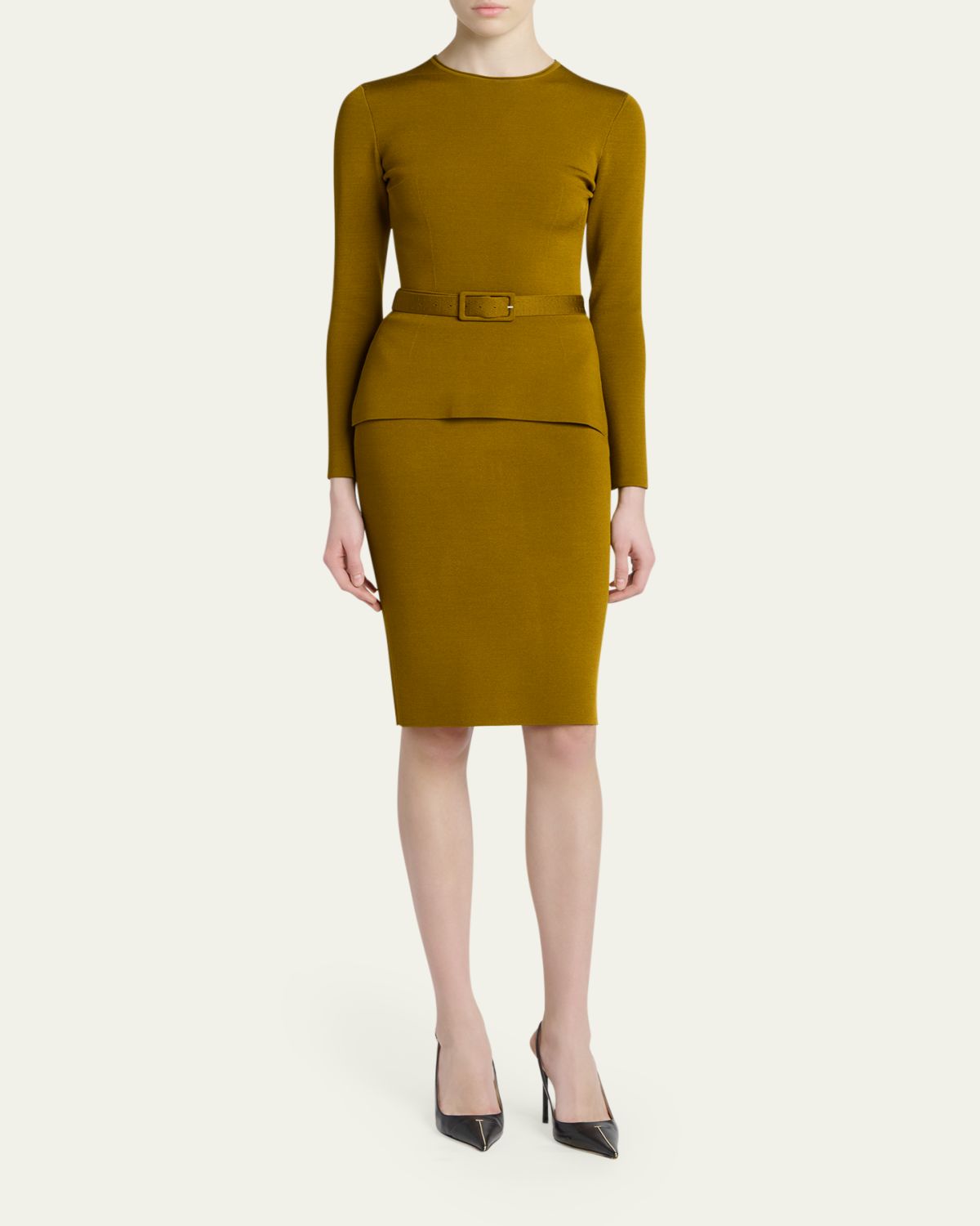 TOM FORD Belted Long-Sleeve Knit Top | Thumbnail 2 TOM FORD Belted Long-Sleeve Knit Top | Thumbnail 2