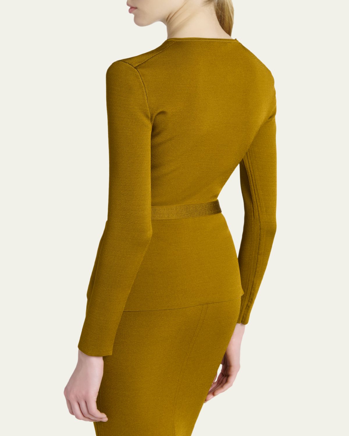 TOM FORD Belted Long-Sleeve Knit Top | Thumbnail 3 TOM FORD Belted Long-Sleeve Knit Top | Thumbnail 3