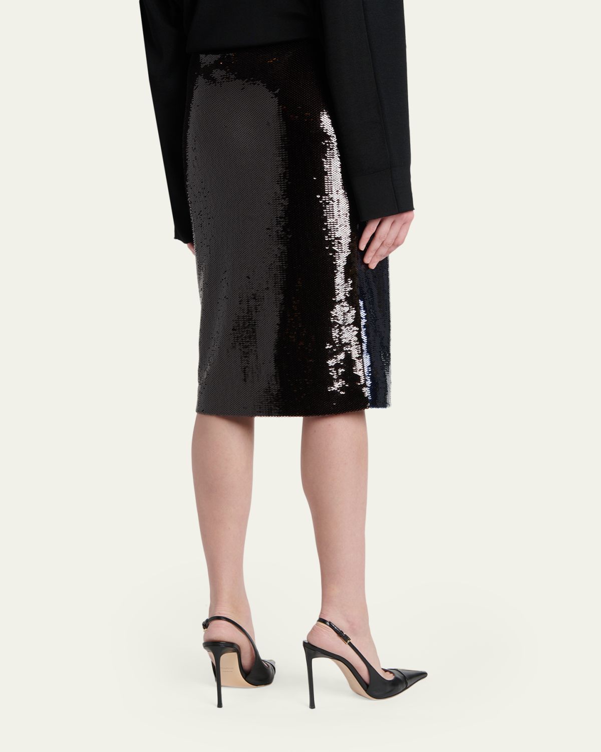 TOM FORD Two-Tone Sequined Pencil Skirt | Thumbnail 3 TOM FORD Two-Tone Sequined Pencil Skirt | Thumbnail 3