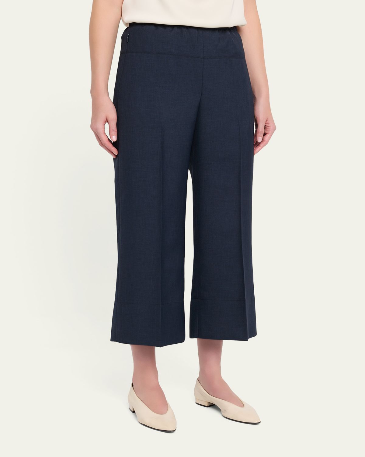 Theory Cropped Wide-Leg Pants | Thumbnail 4 Theory Cropped Wide-Leg Pants | Thumbnail 4