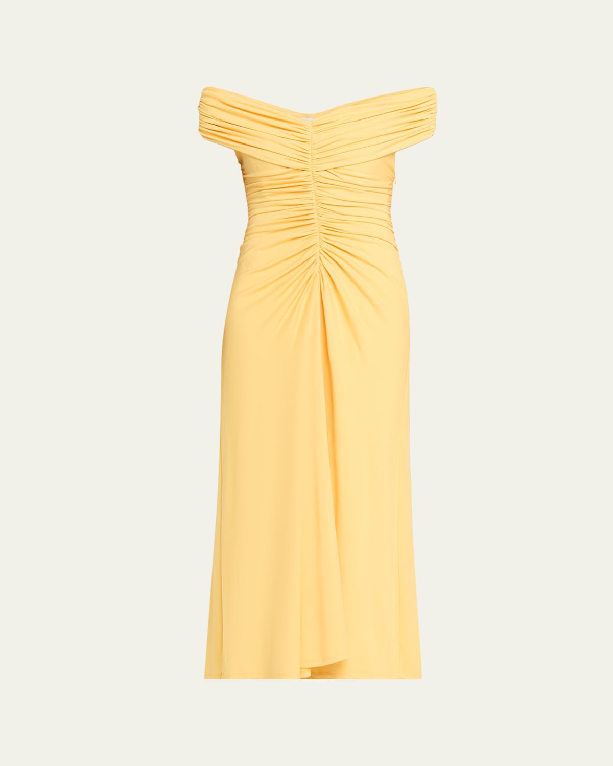 SIMKHAI Sheyda Draped Jersey Midi Dress | Thumbnail 3 SIMKHAI Sheyda Draped Jersey Midi Dress | Thumbnail 3