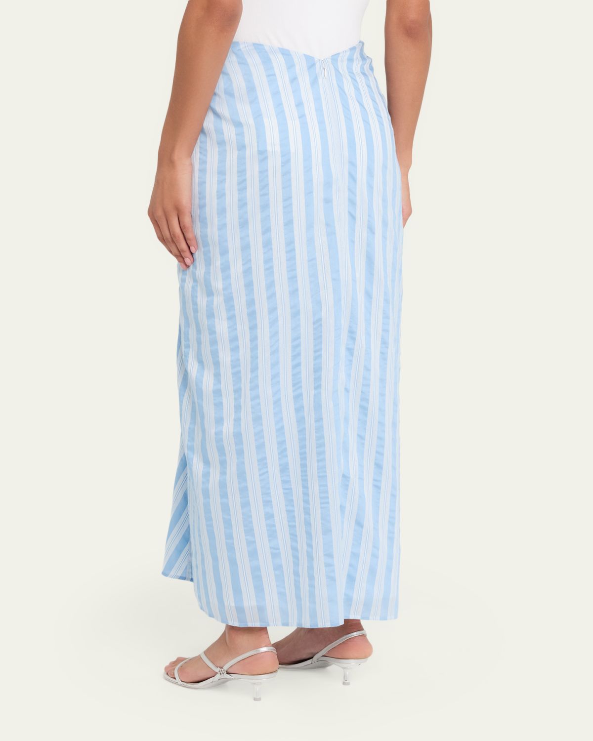 SIMKHAI Liorra Draped Midi Skirt | Thumbnail 3 SIMKHAI Liorra Draped Midi Skirt | Thumbnail 3