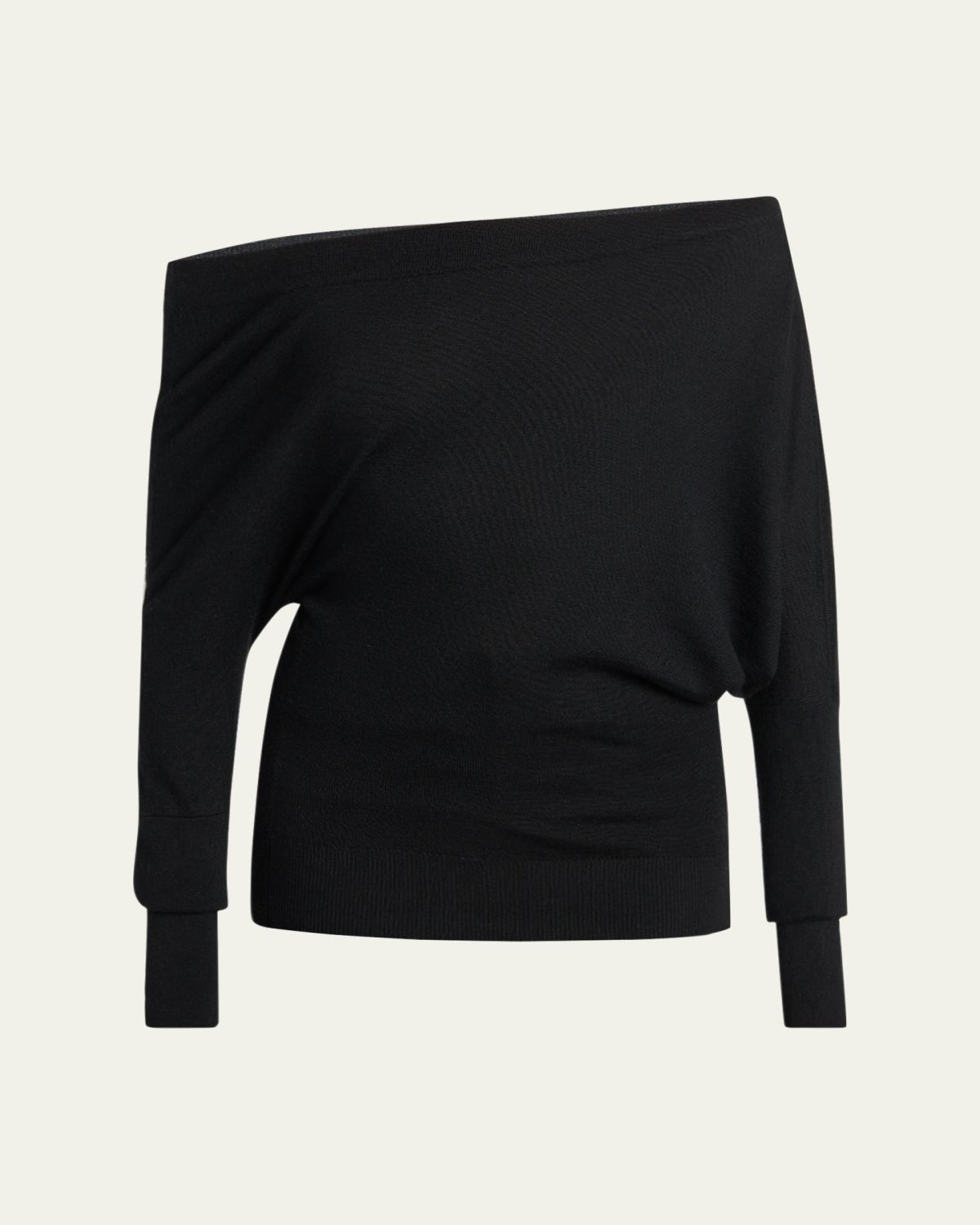 TOM FORD Wool-Silk Asymmetric Off-Shoulder Sweater | Thumbnail 6