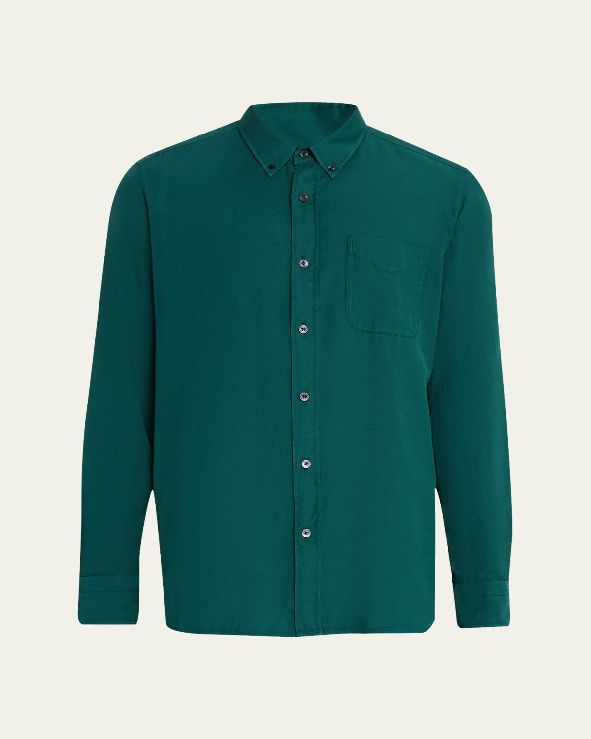 TOM FORD Men's Cotton and Cashmere Pocket Sport Shirt