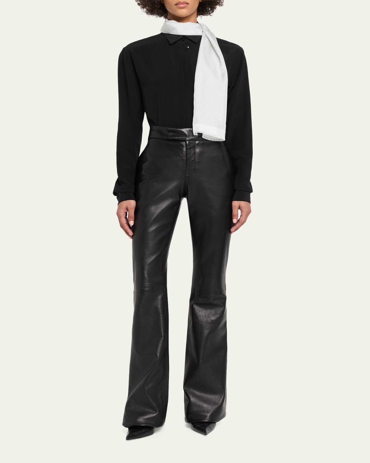 TOM FORD Micro Polka Dot Silk Scarf | Thumbnail 2