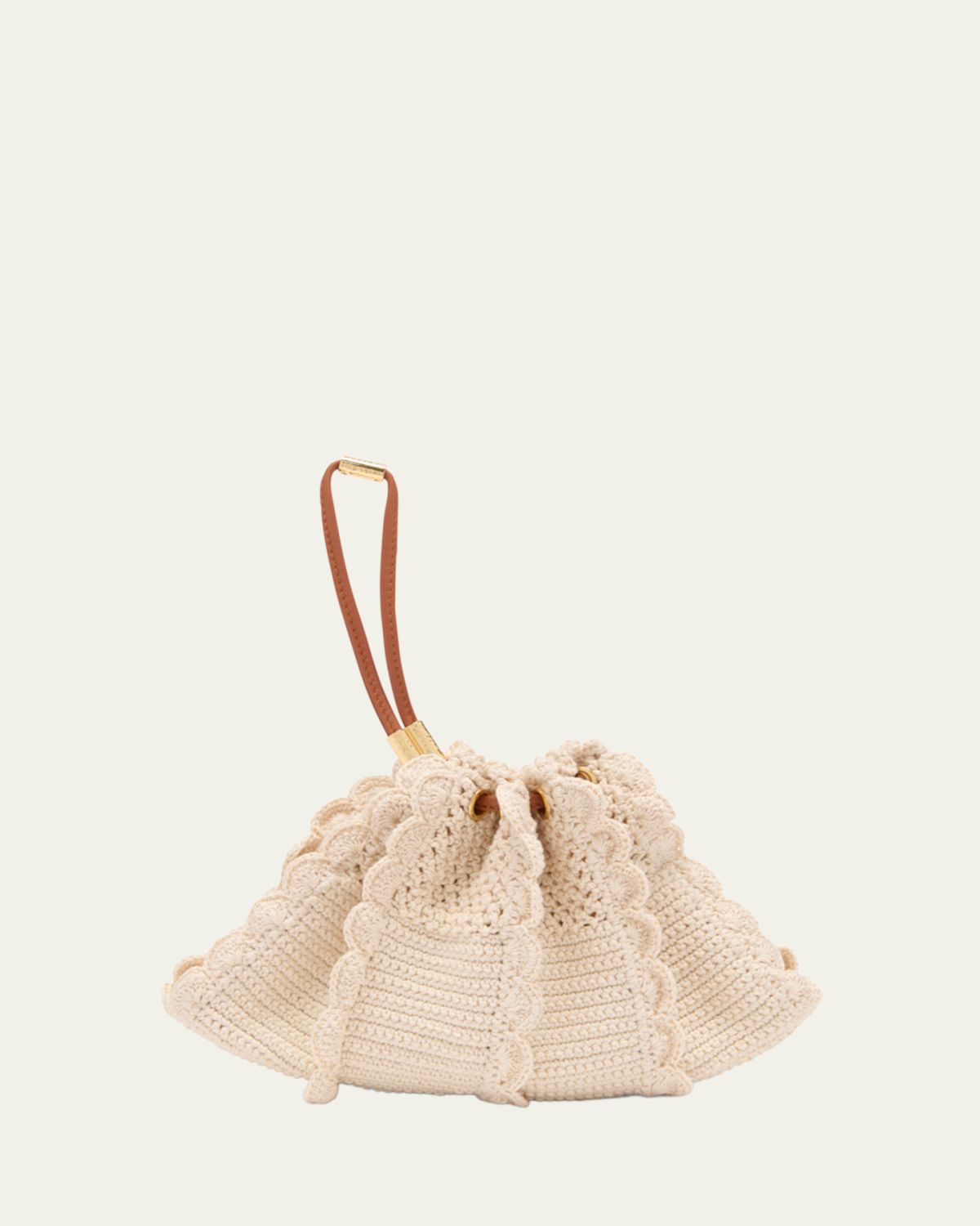 Ulla Johnson Adria Small Wavy Crochet Crossbody Bag