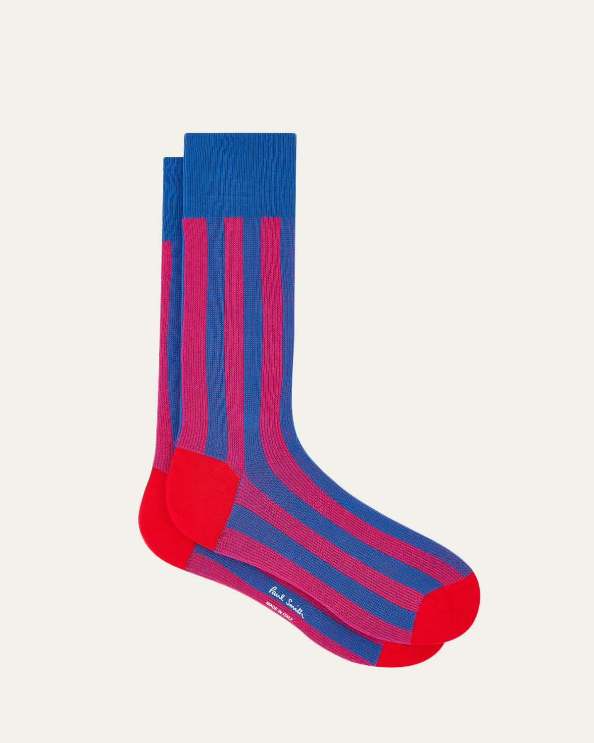 Paul Smith Men's Owen Contrast-Stripe Crew Socks | Thumbnail 3 Paul Smith Men's Owen Contrast-Stripe Crew Socks | Thumbnail 3