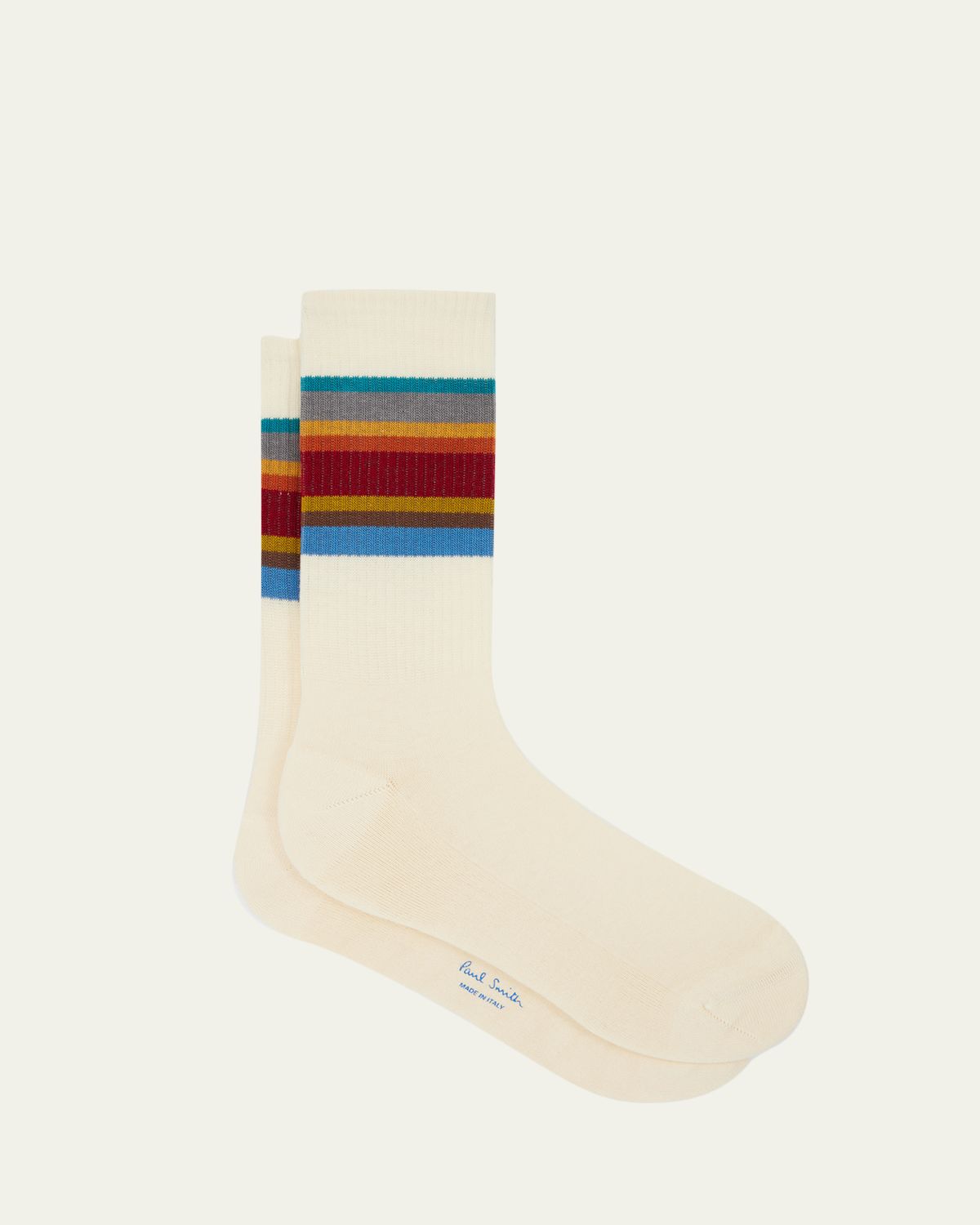 Paul Smith Men's Signature Stripe Ribbed Crew Socks | Thumbnail 3 Paul Smith Men's Signature Stripe Ribbed Crew Socks | Thumbnail 3