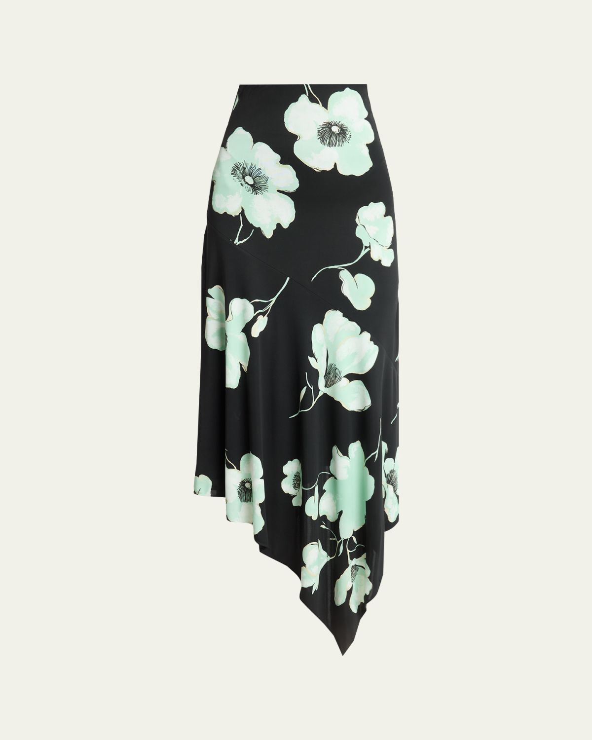 ALAIA Asymmetric Floral-Print Jersey Midi Skirt | Thumbnail 6 ALAIA Asymmetric Floral-Print Jersey Midi Skirt | Thumbnail 6