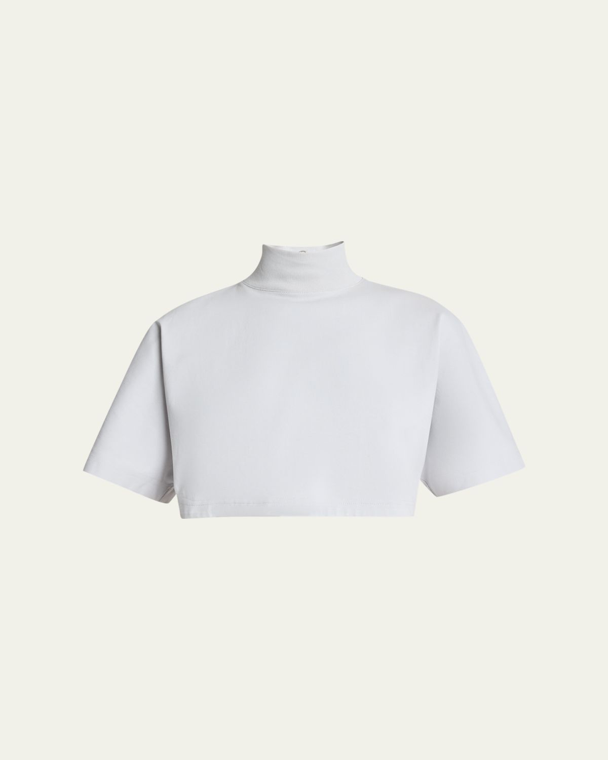 ALAÏA Turtleneck Short-Sleeve Crop T-Shirt | Thumbnail 6 ALAÏA Turtleneck Short-Sleeve Crop T-Shirt | Thumbnail 6