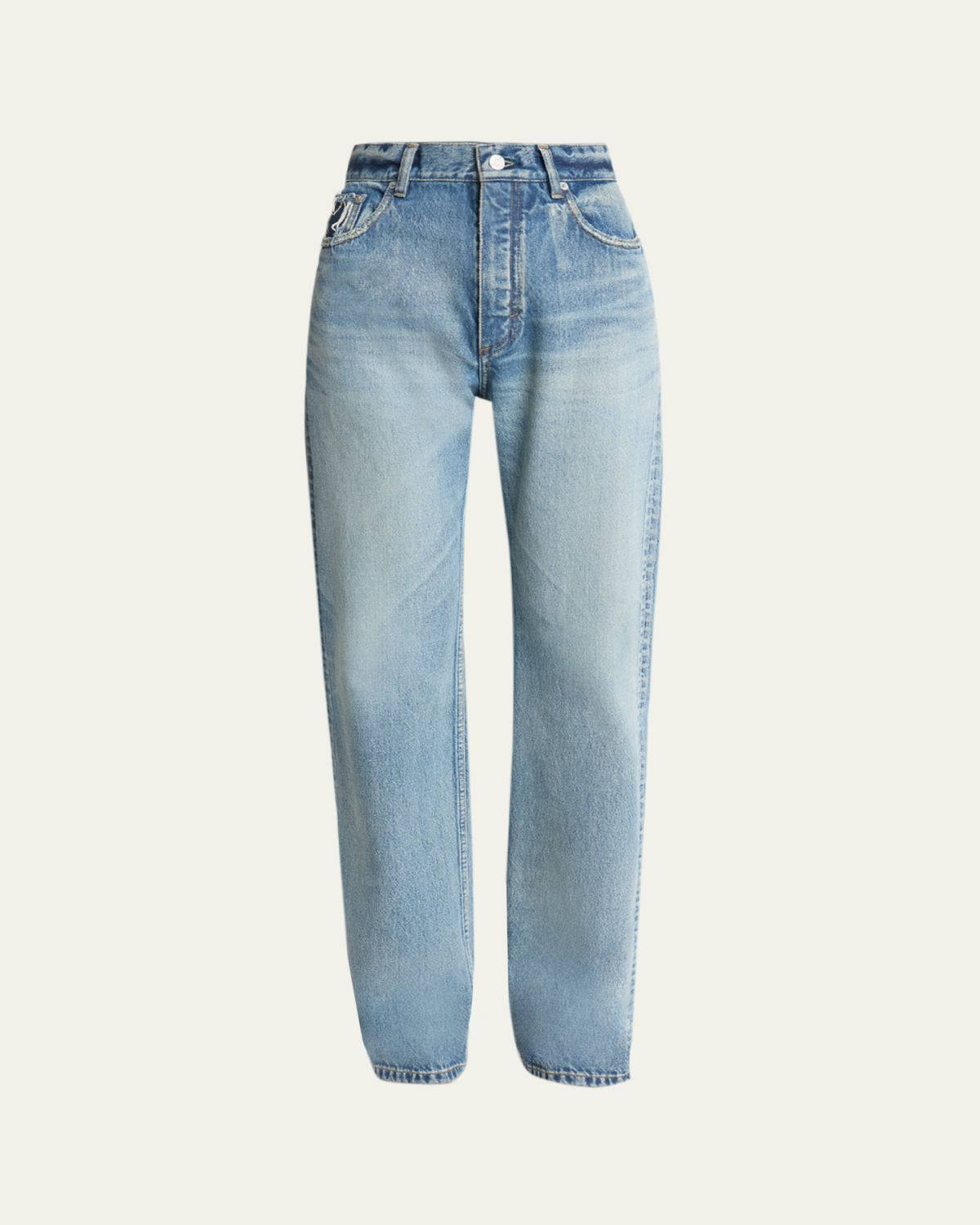 ALAÏA High-Rise Straight-Leg Denim Pants | Thumbnail 6 ALAÏA High-Rise Straight-Leg Denim Pants | Thumbnail 6