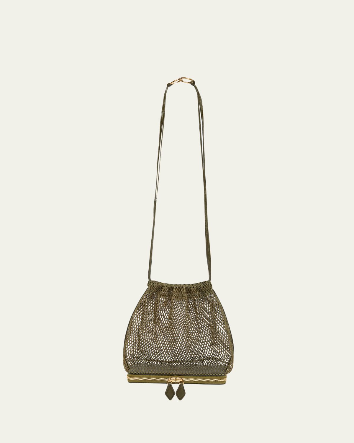 ALAÏA Le Pochon Fishnet Crossbody Bag | Thumbnail 6