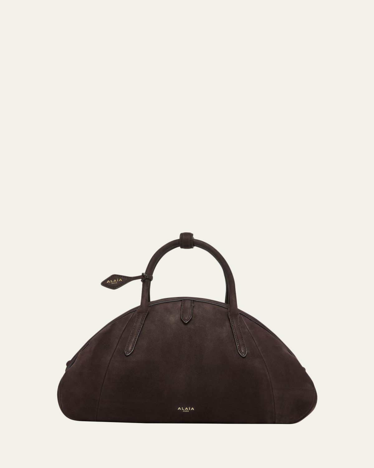 ALAÏA Small Dome Top-Handle Bag in Suede | Thumbnail 6 ALAÏA Small Dome Top-Handle Bag in Suede | Thumbnail 6