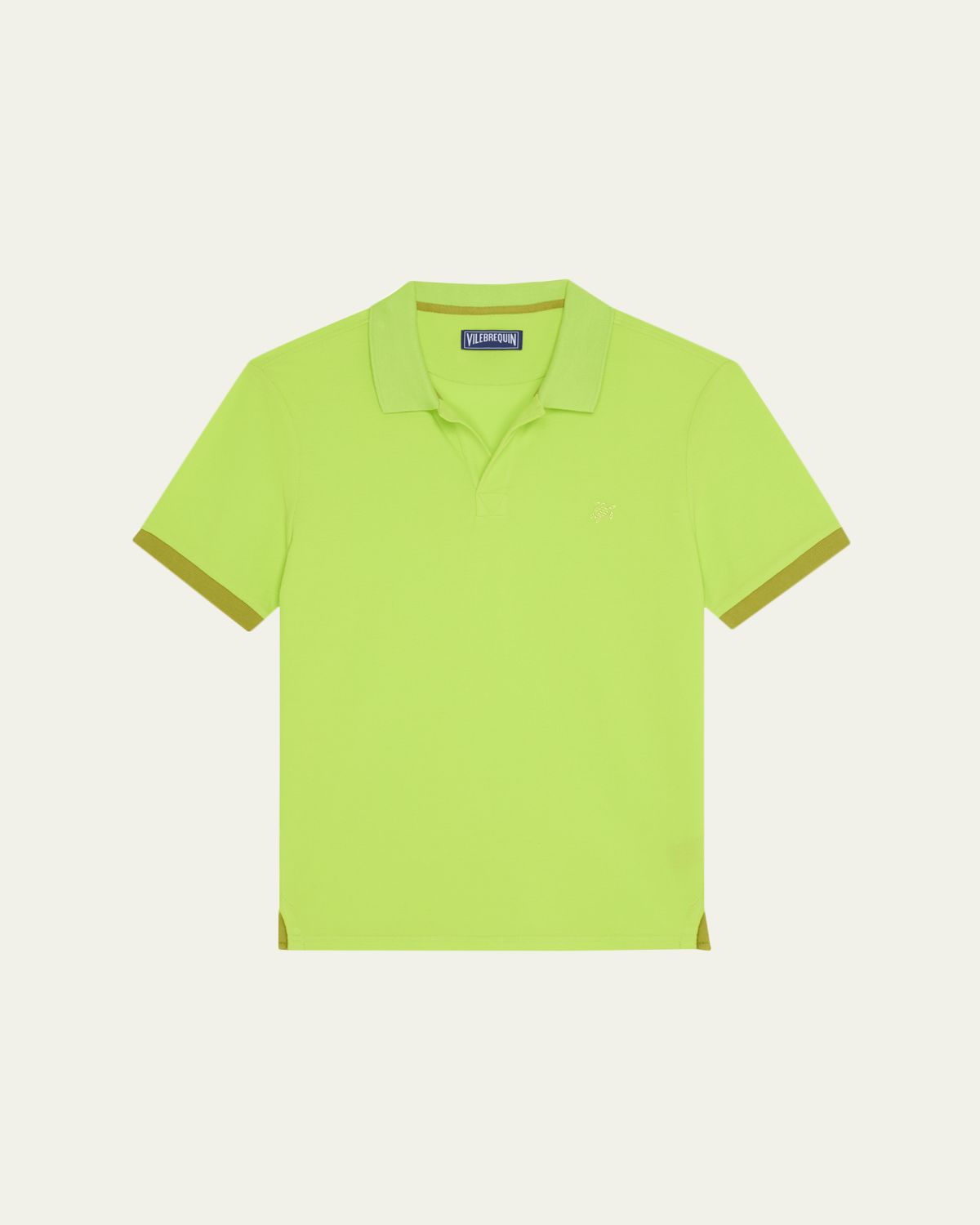 Vilebrequin Men's Organic Cotton Pique Contrast-Trim Polo Shirt