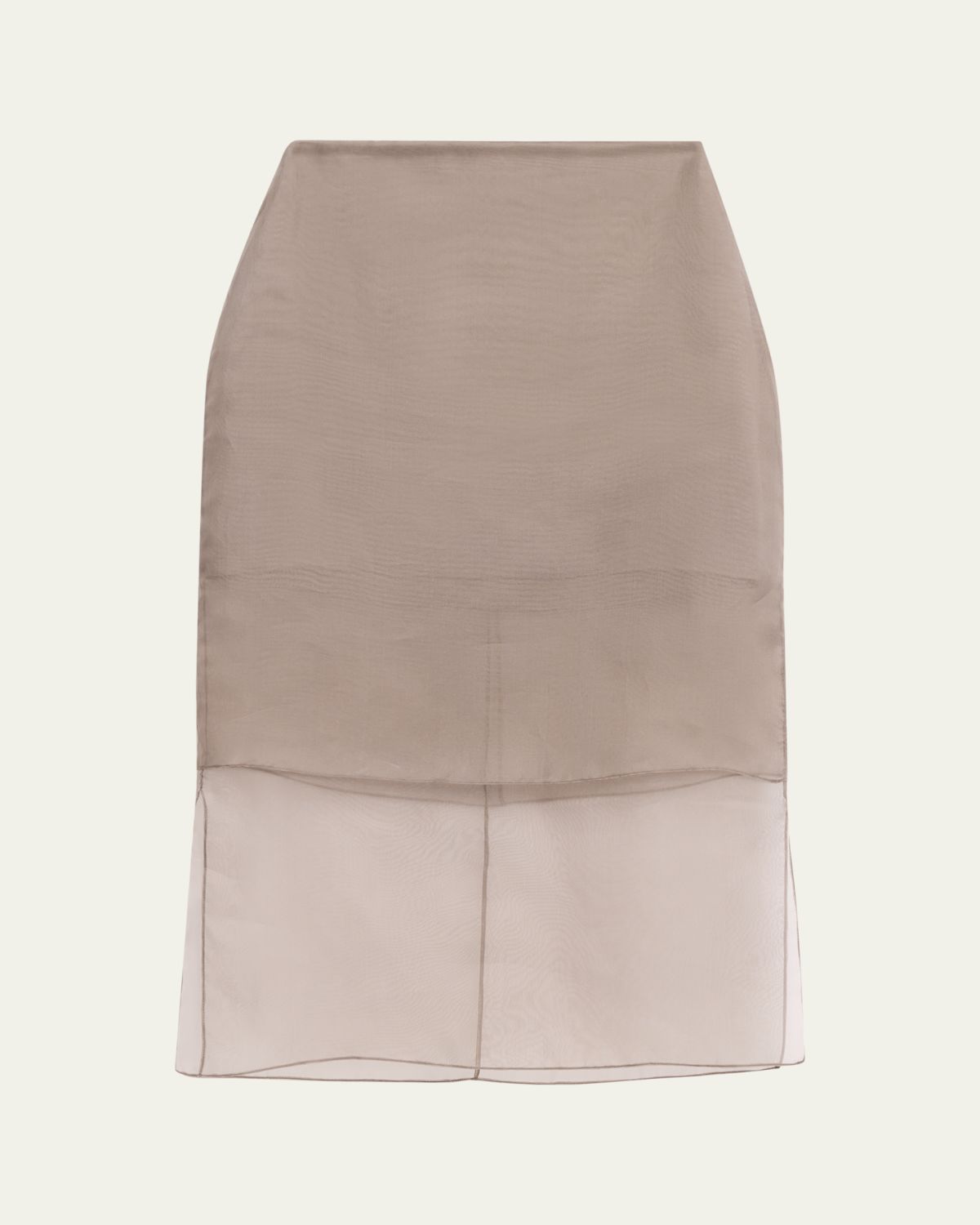 Brandon Maxwell Brett Layered Silk Organza Midi Pencil Skirt | Thumbnail 5 Brandon Maxwell Brett Layered Silk Organza Midi Pencil Skirt | Thumbnail 5