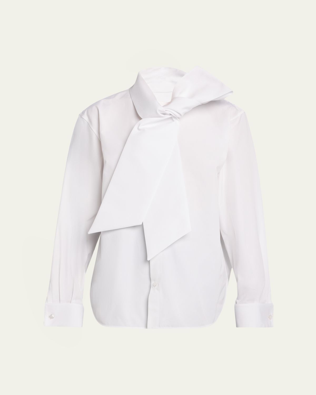 Saint Laurent Bow-Detail Cotton Poplin Blouse | Thumbnail 6 Saint Laurent Bow-Detail Cotton Poplin Blouse | Thumbnail 6