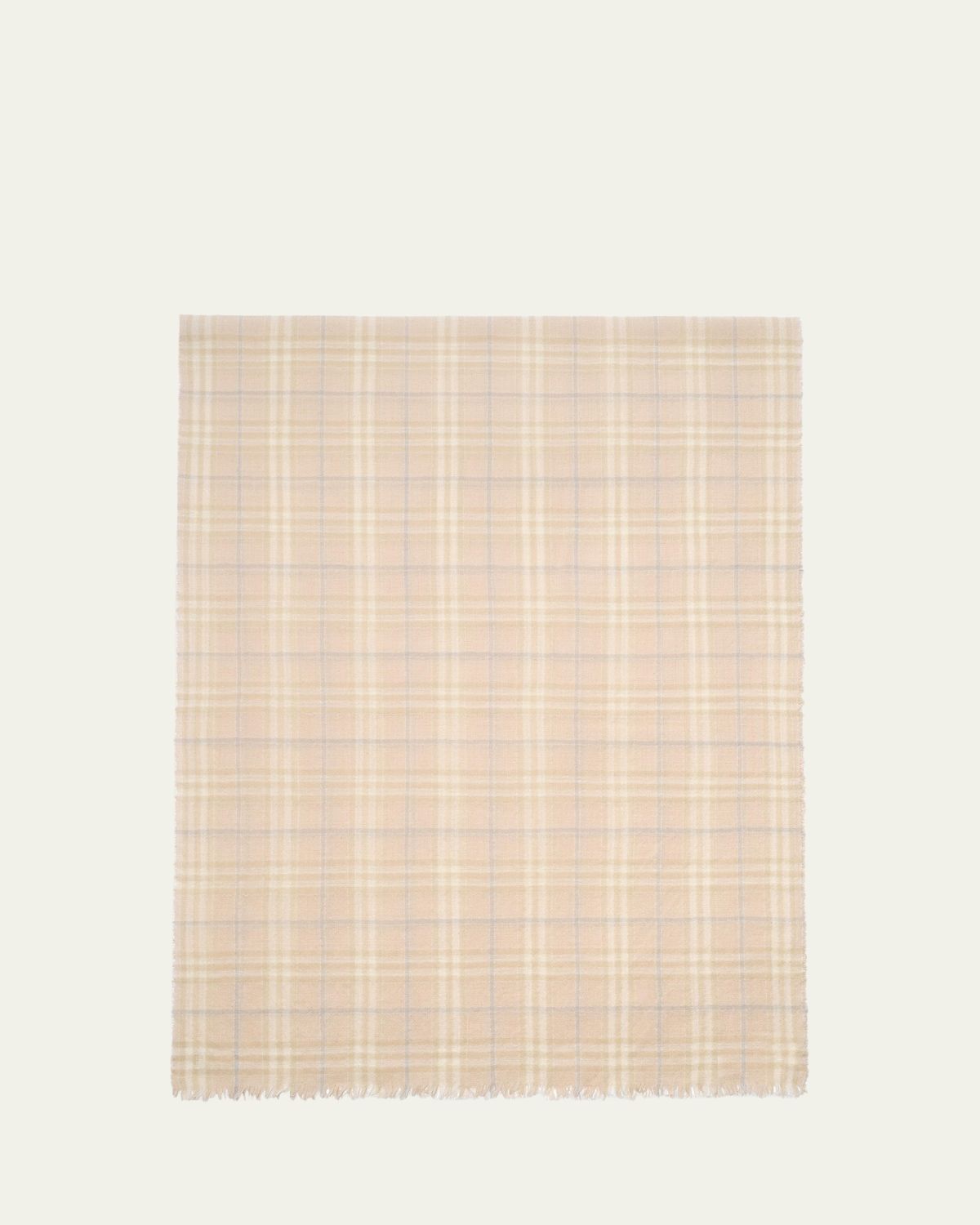 Burberry Sequined Check Wool Silk-Blend Scarf | Thumbnail 3