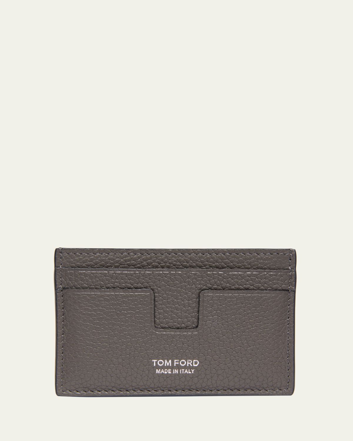 TOM FORD Men's T Line Soft Grain Leather Card Holder | Thumbnail 5