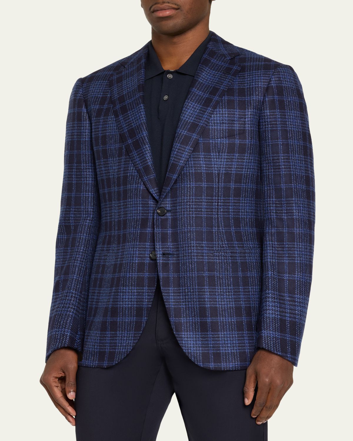 Cesare Attolini Men's Cashmere Plaid Single-Breasted Sport Coat | Thumbnail 9