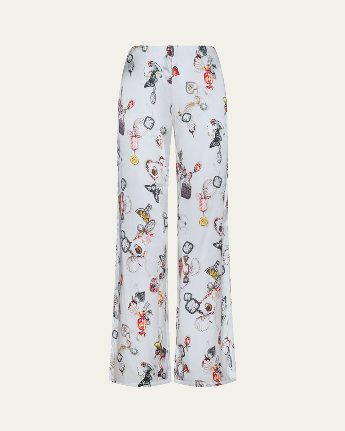 L'Agence Kimia Printed Satin Wide-Leg Pants | Thumbnail 5 L'Agence Kimia Printed Satin Wide-Leg Pants | Thumbnail 5