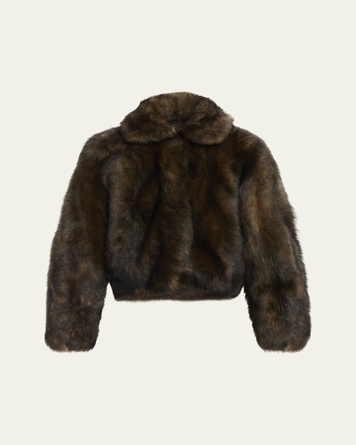 Brunello Cucinelli Lamb Shearling Zip Jacket With Monili Trim | Thumbnail 1 Brunello Cucinelli Lamb Shearling Zip Jacket With Monili Trim | Thumbnail 1