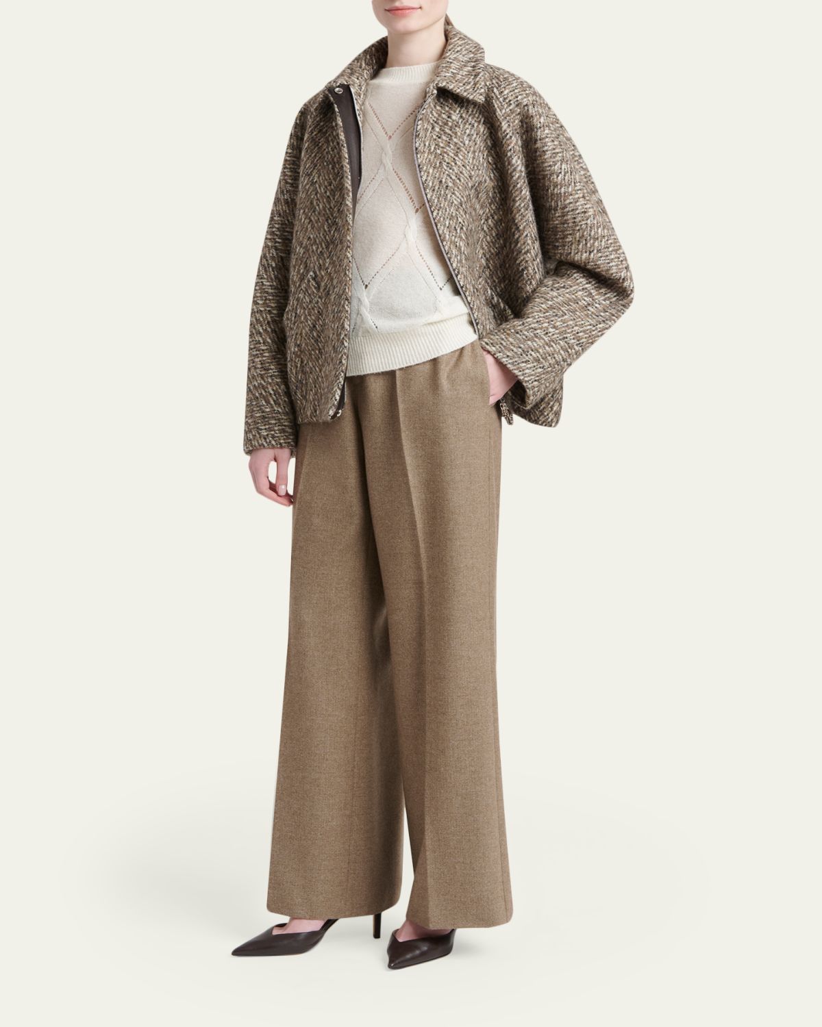 Kiton Diamond Cashmere-Silk Sweater | Thumbnail 2