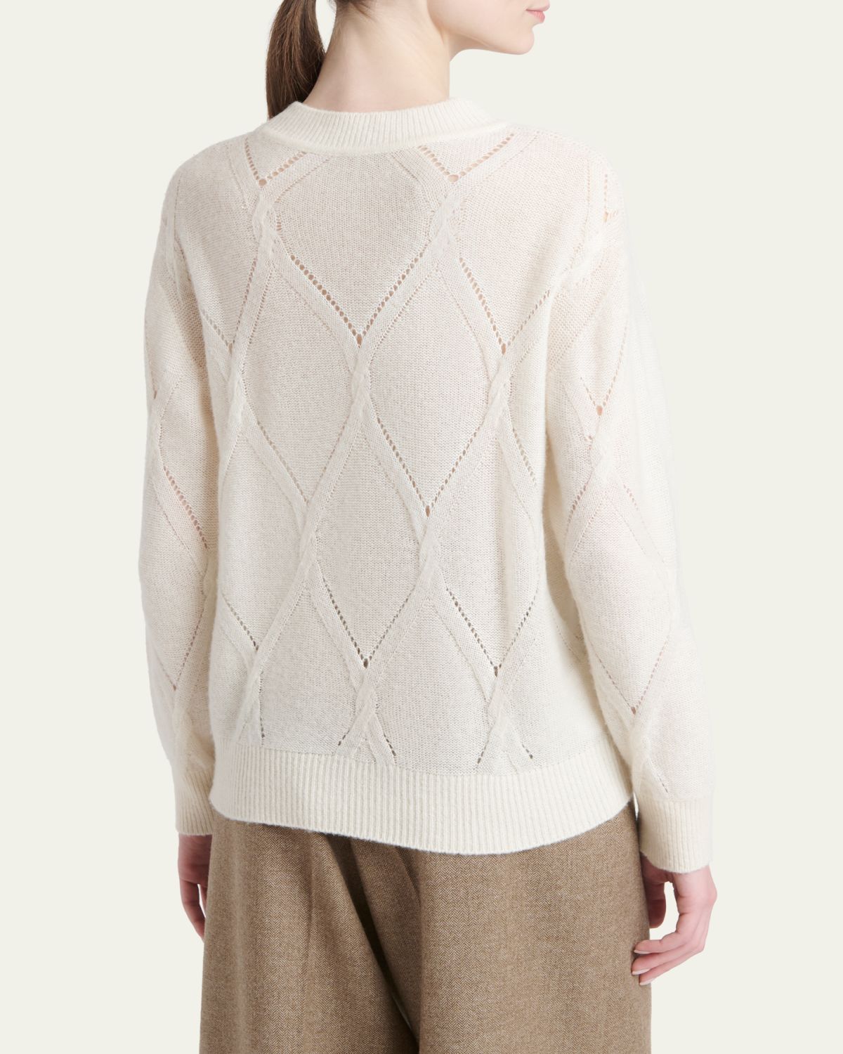 Kiton Diamond Cashmere-Silk Sweater | Thumbnail 3
