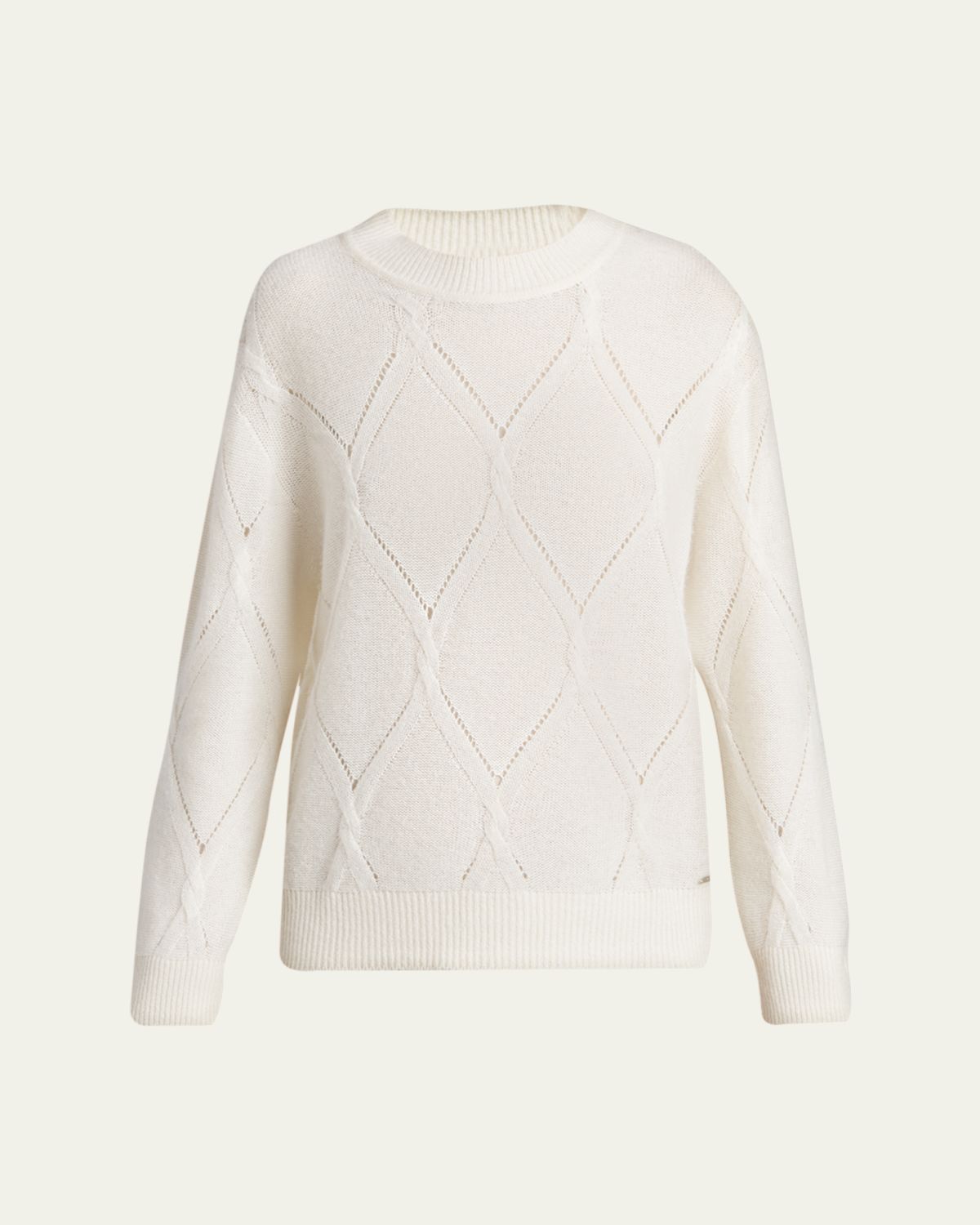 Kiton Diamond Cashmere-Silk Sweater