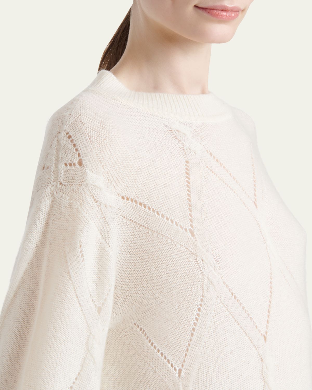 Kiton Diamond Cashmere-Silk Sweater | Thumbnail 5