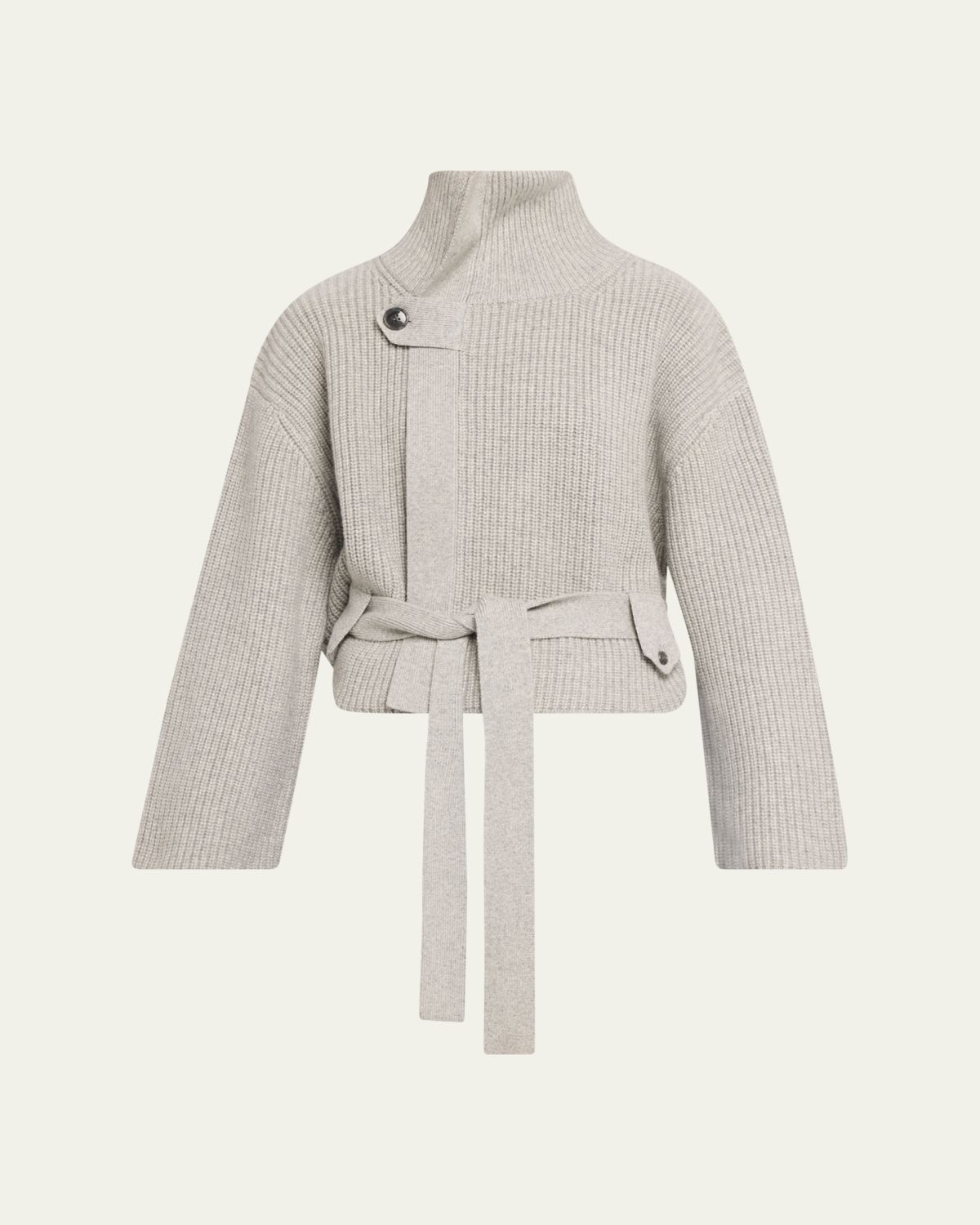 Brandon Maxwell Neal Cashmere Hidden Zip Sweater | Thumbnail 5 Brandon Maxwell Neal Cashmere Hidden Zip Sweater | Thumbnail 5