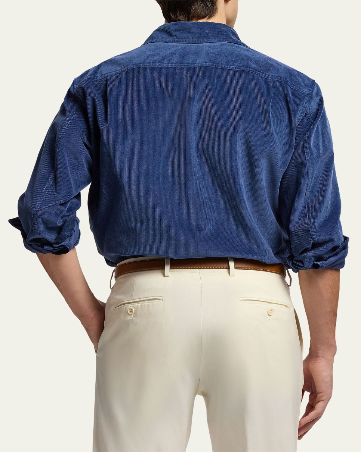 Ralph Lauren Purple Label Men's Sea Island Cotton Corduroy Button-Down Shirt | Thumbnail 3 Ralph Lauren Purple Label Men's Sea Island Cotton Corduroy Button-Down Shirt | Thumbnail 3