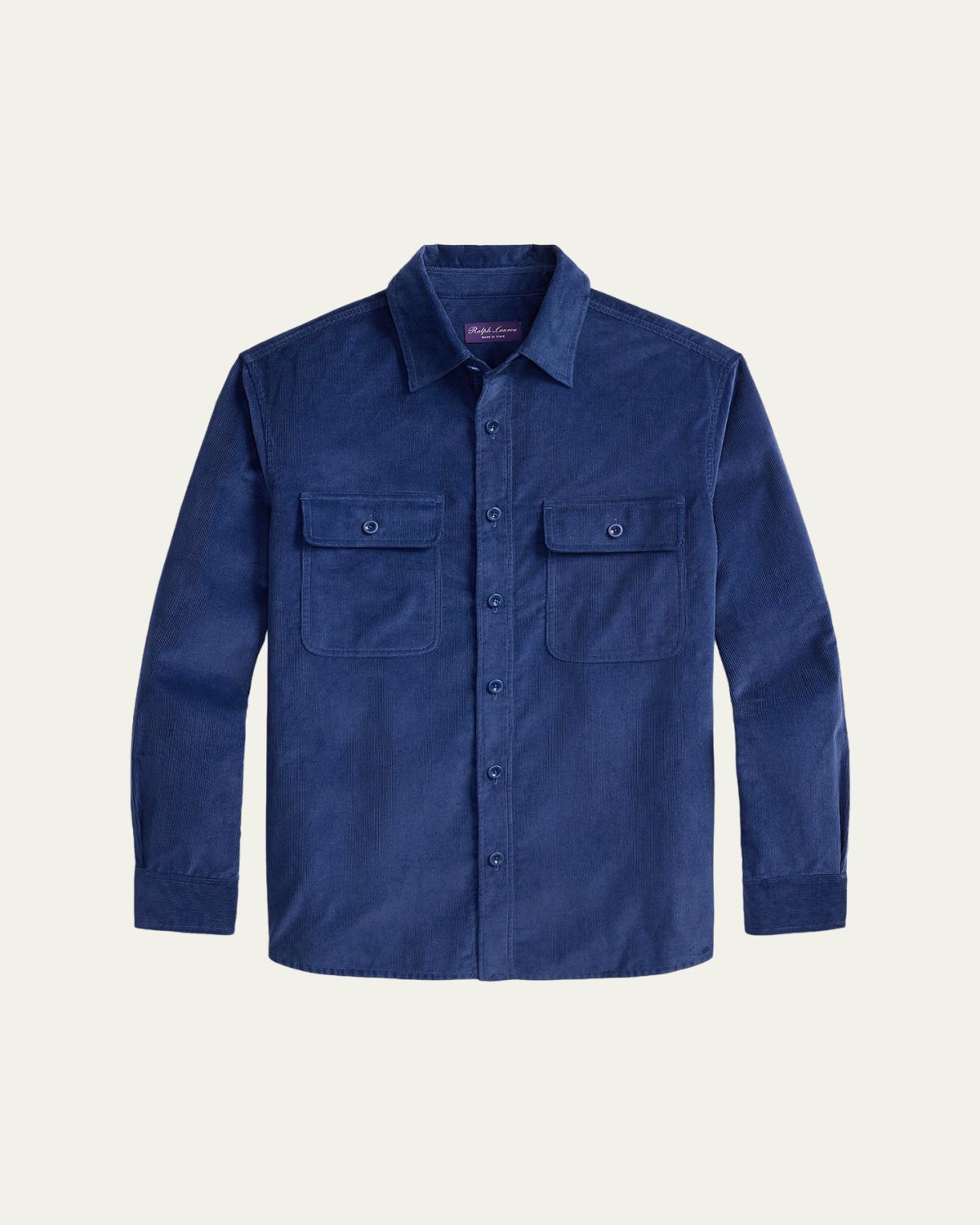 Ralph Lauren Purple Label Men's Sea Island Cotton Corduroy Button-Down Shirt