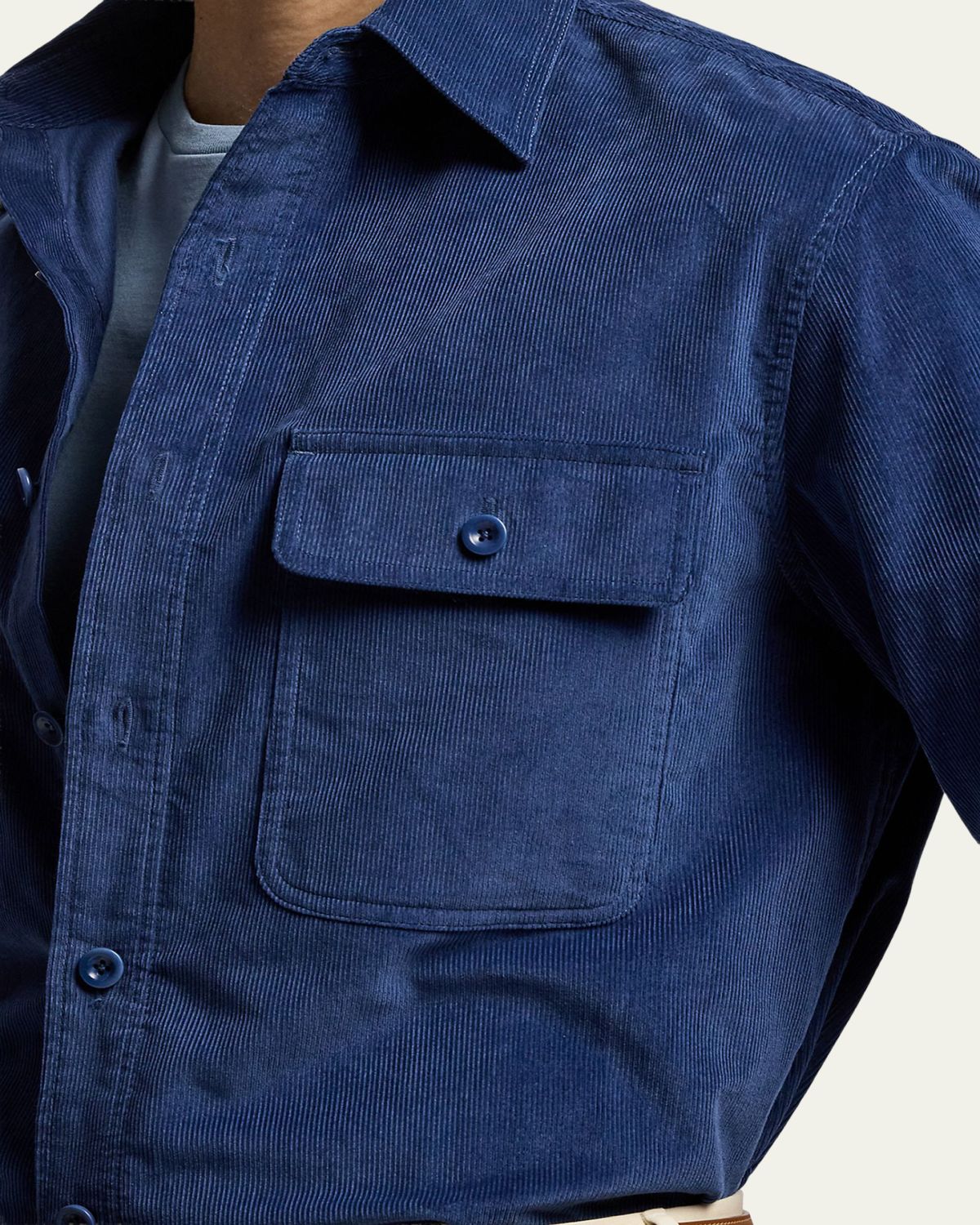 Ralph Lauren Purple Label Men's Sea Island Cotton Corduroy Button-Down Shirt | Thumbnail 5 Ralph Lauren Purple Label Men's Sea Island Cotton Corduroy Button-Down Shirt | Thumbnail 5