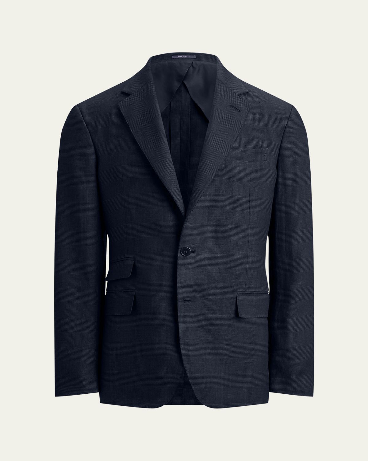 Ralph Lauren Purple Label Men's Cotton and Cashmere Glen Plaid Single-Breasted Sport Coat