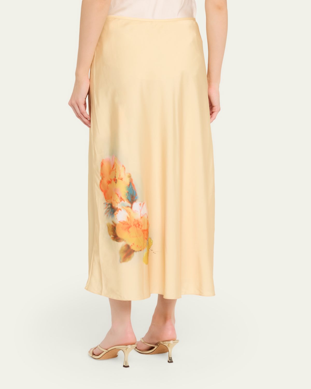 Cinq a Sept Carole Watercolor Floral Midi Skirt | Thumbnail 3 Cinq a Sept Carole Watercolor Floral Midi Skirt | Thumbnail 3