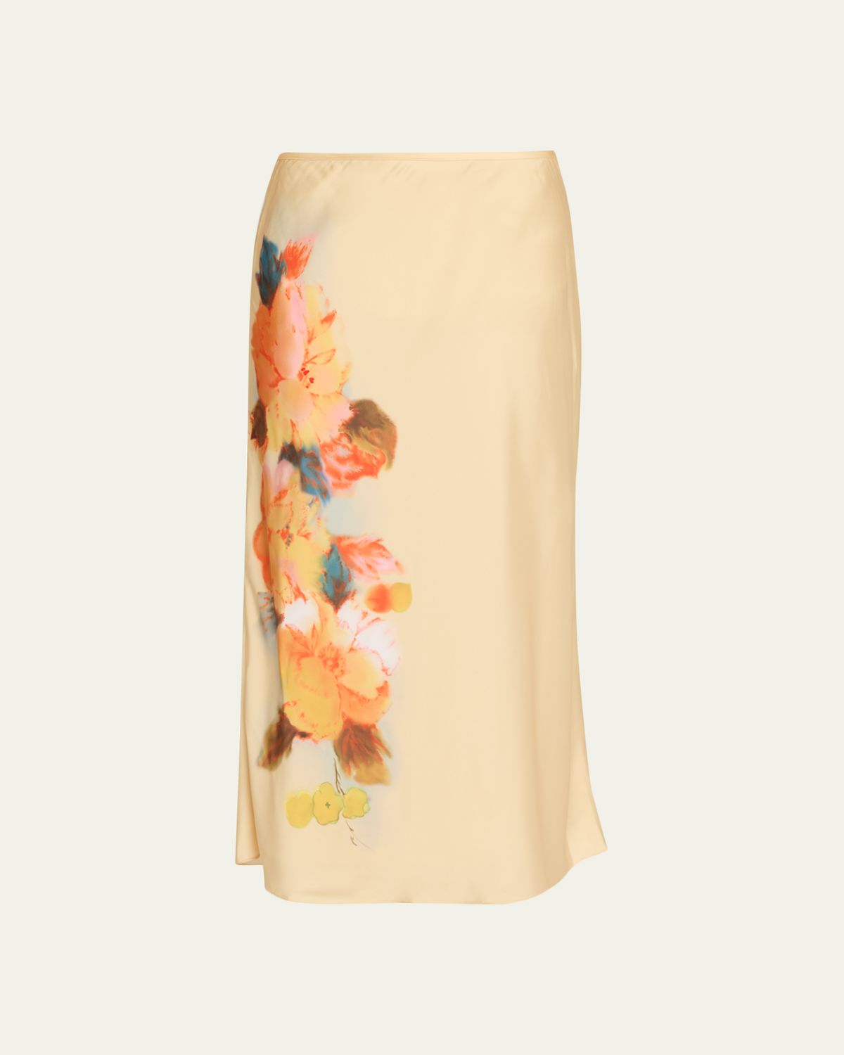 Cinq a Sept Carole Watercolor Floral Midi Skirt