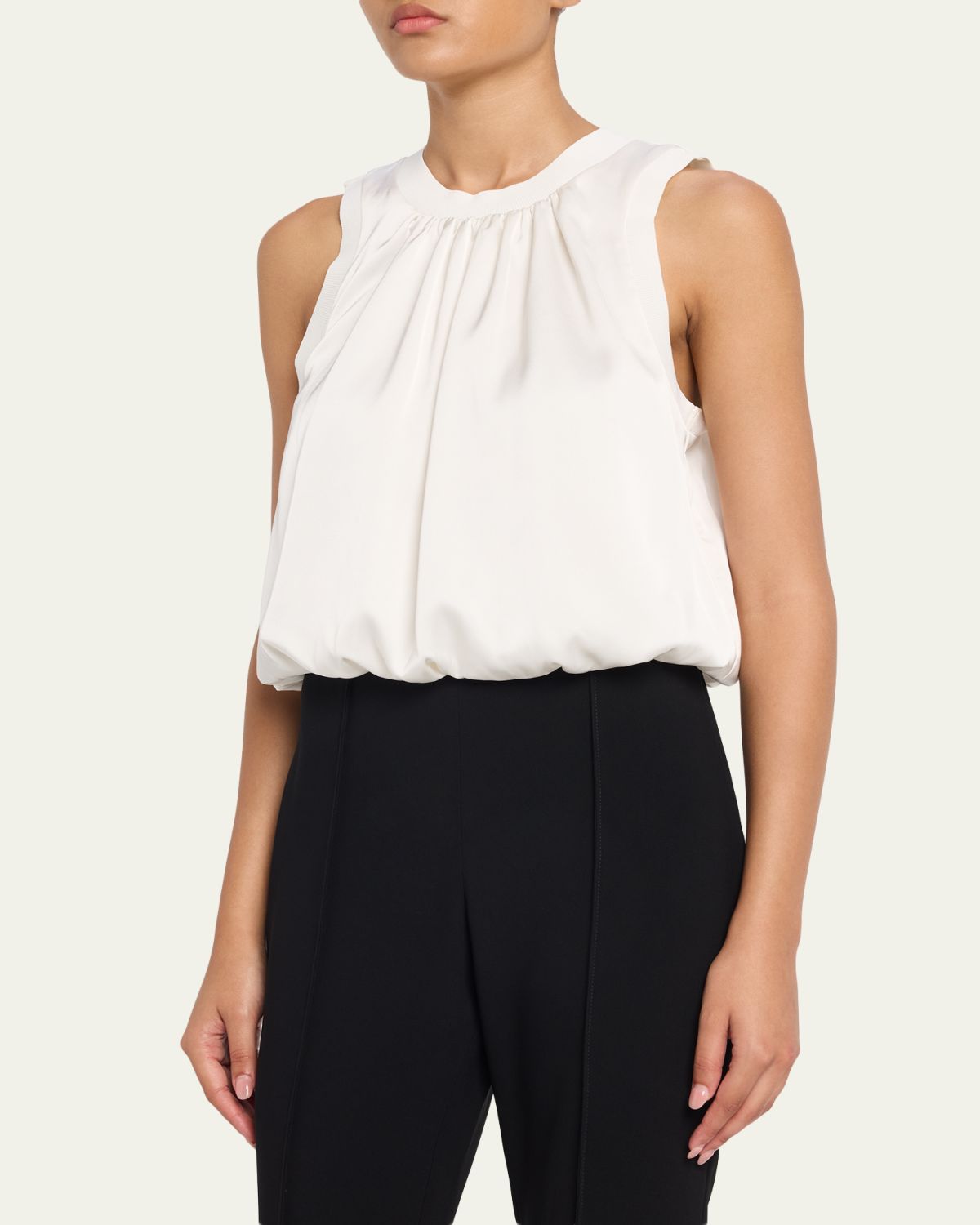 Cinq a Sept Peia Satin Bubble Top | Thumbnail 4 Cinq a Sept Peia Satin Bubble Top | Thumbnail 4