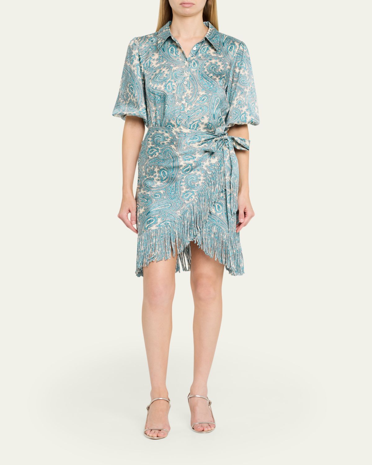 Cinq a Sept Hendrix Paisley Mini Shirtdress | Thumbnail 2 Cinq a Sept Hendrix Paisley Mini Shirtdress | Thumbnail 2