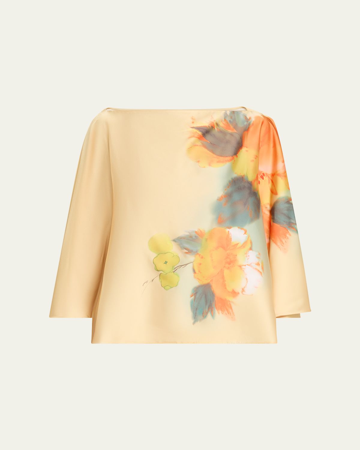 Cinq a Sept Carole Watercolor Floral Top