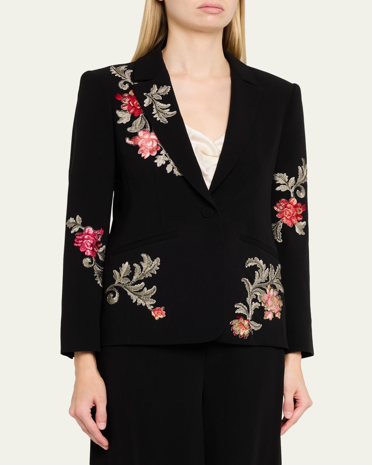 Cinq a Sept Karlie Rococo Embroidered Blazer | Thumbnail 4